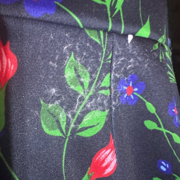 Eloquii Womens Size 20 Floral Print Straight Skirt With Red Stripes - Picture 8 of 8